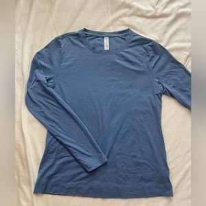 Light Blue Athleta long sleeve active tshirt